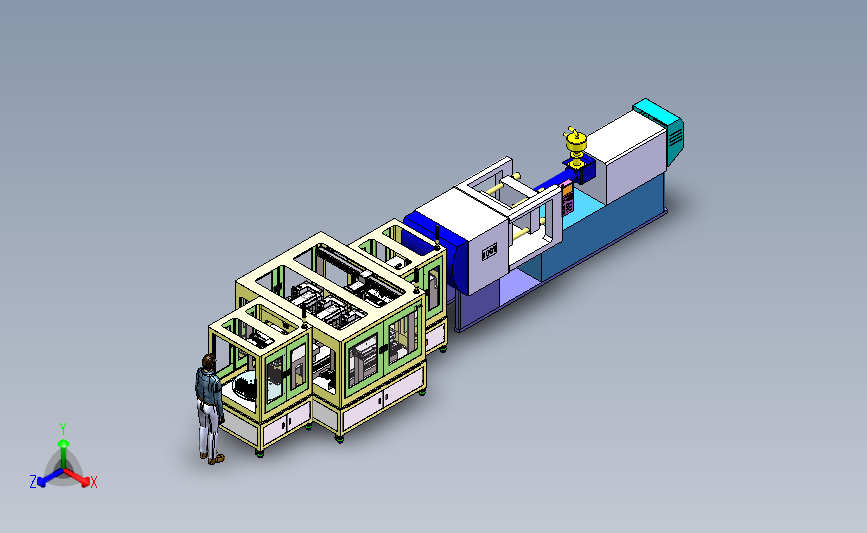 激光自动裁剪机 3D模型SolidWorks三维设计图纸