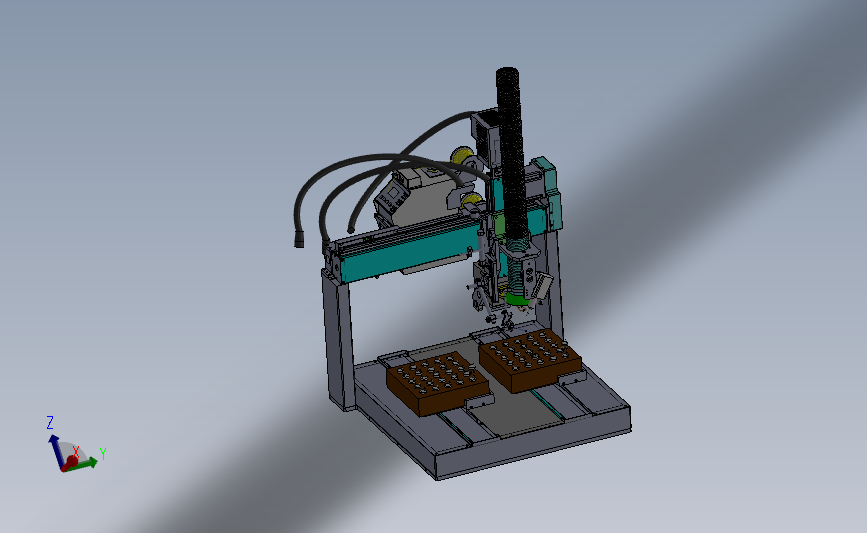 LED引脚焊锡机（适用于PCB等电子零件引脚焊接） 3D模型（SolidWorks设计