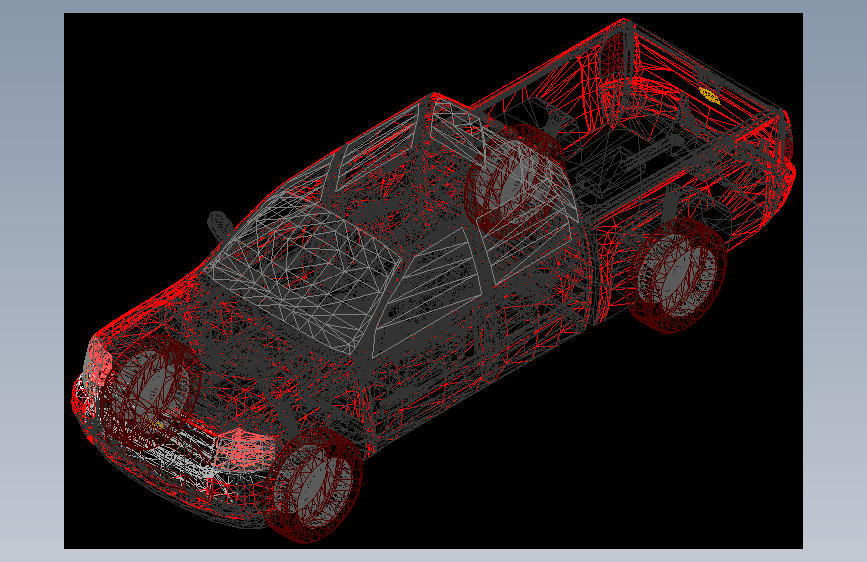 2007款雪佛兰Silverado皮卡车 3D模型（AutoCAD-ZWCAD设计）