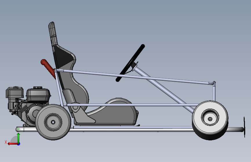 超市概念购物车3D模型_SolidWorks设计