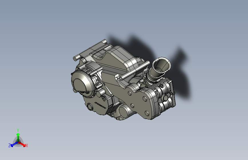 杜卡迪摩托车引擎 3D模型SolidWorks三维设计图