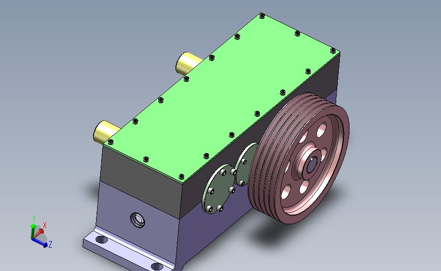 动力分配箱 3D模型SolidWorks三维设计图