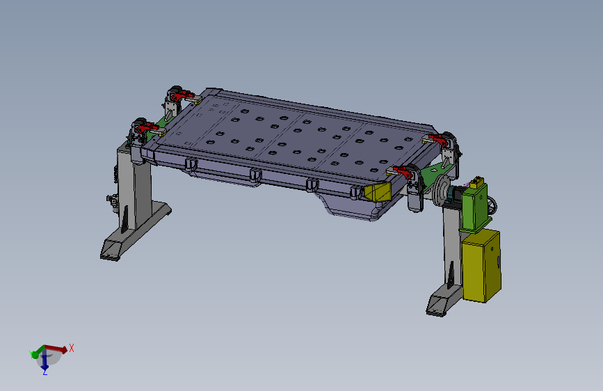 底板夹紧装置设备 3D模型SolidWorks三维设计图