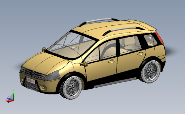 东风风行景逸 3D模型SolidWorks三维设计图