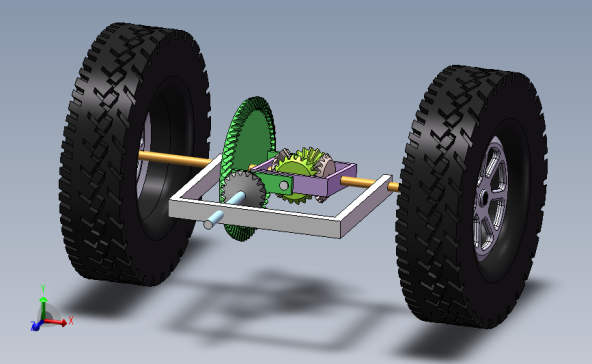 差速器模型及运动仿真 3D模型（SolidWorks设计