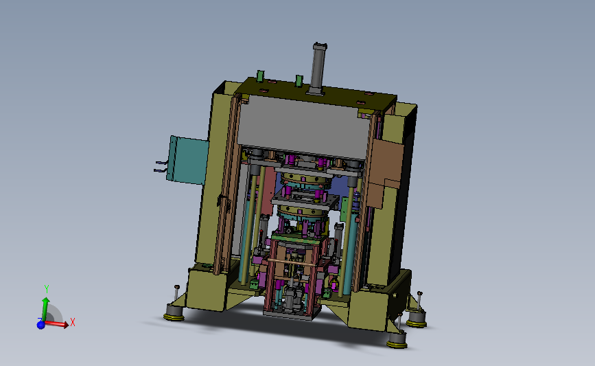 电机定子自动化组装机 3D模型SolidWorks三维设计图
