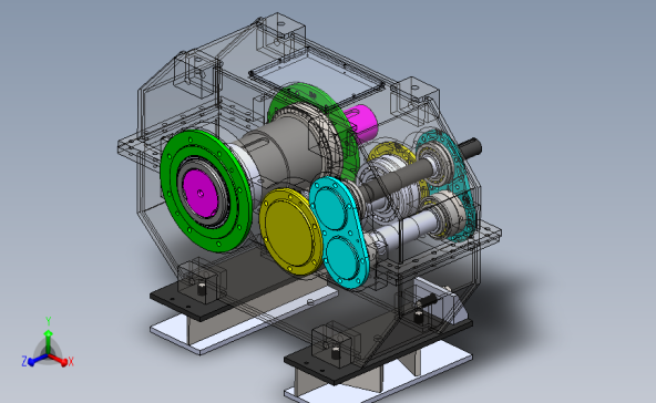 德国HUEBER涡轮减速机 3D模型SolidWorks三维设计图