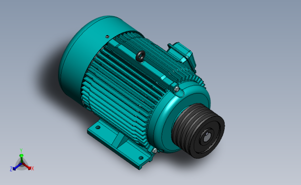 电机 3D模型SolidWorks三维设计图