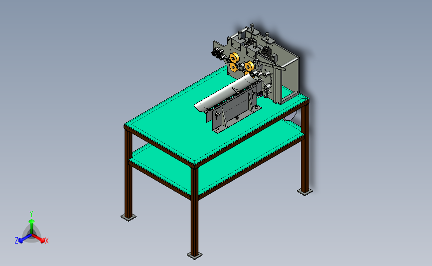弹簧垫生产机（高速） 3D模型SolidWorks三维设计图