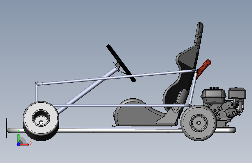 超市概念购物车3D模型_SolidWorks设计