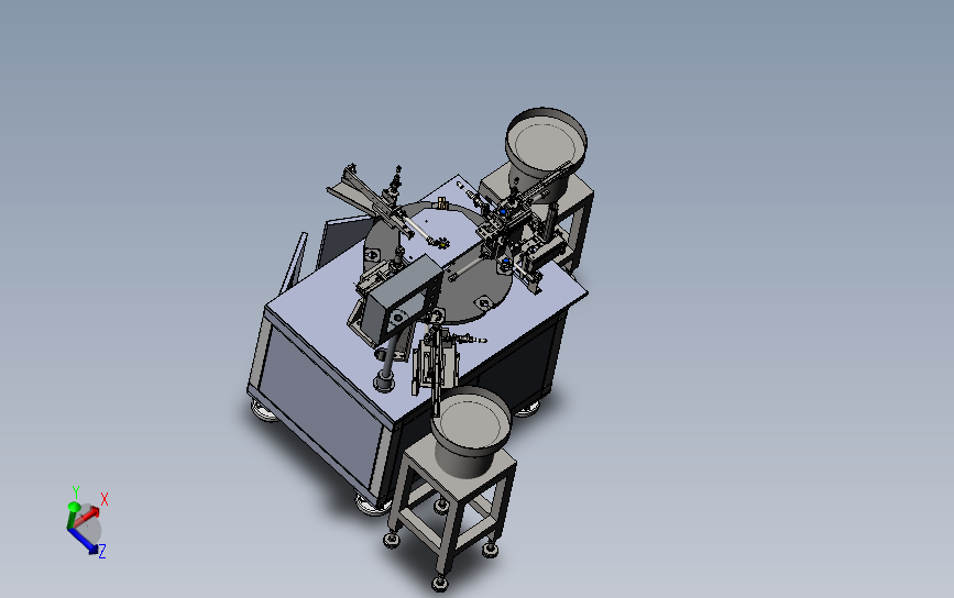 多工位铝铆钉铆压机 3D模型SolidWorks三维设计图