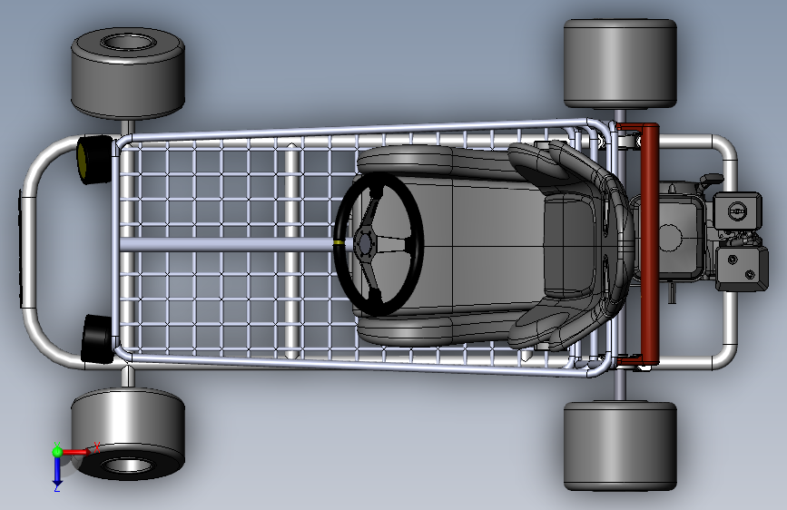 超市概念购物车3D模型_SolidWorks设计