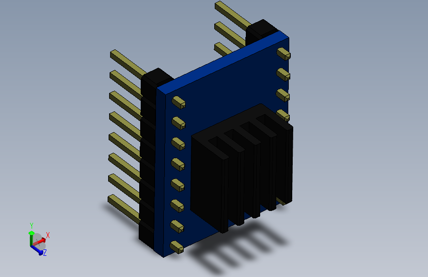 电路系统 3D模型SolidWorks三维设计图