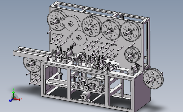 电子产品包装机3D模型SolidWorks三维设计图