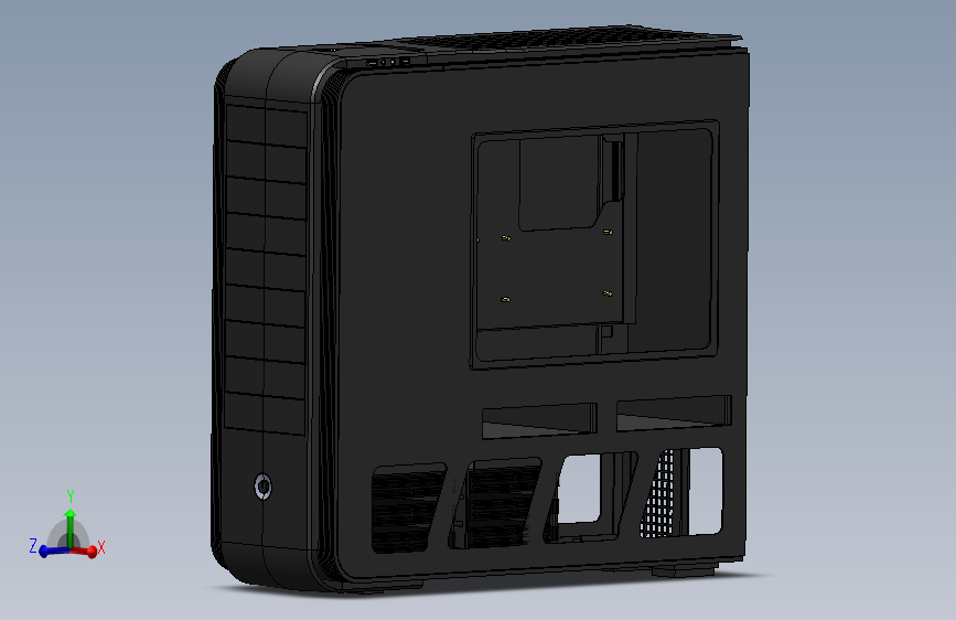 电脑机箱 3D模型SolidWorks三维设计图