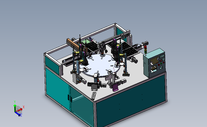 非标复合型CCD视觉检测机TCP6133D模型SolidWorks三维设计图