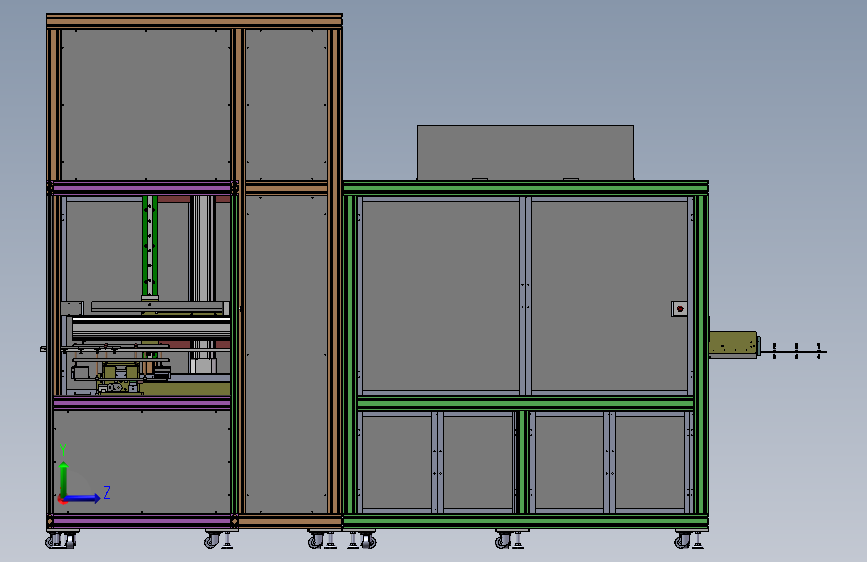 非标设备凹光栅超声波清洗机 3D模型SolidWorks三维设计图