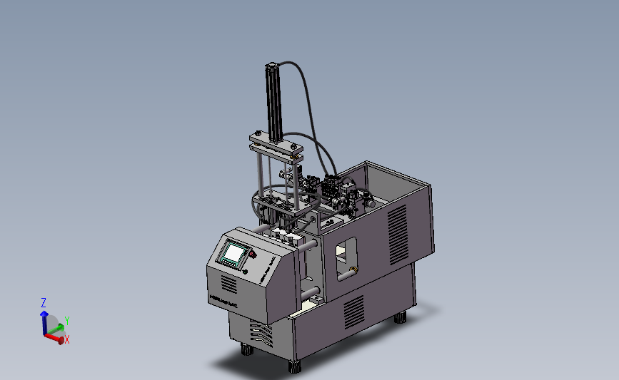 非标注塑机 3D模型SolidWorks三维设计图