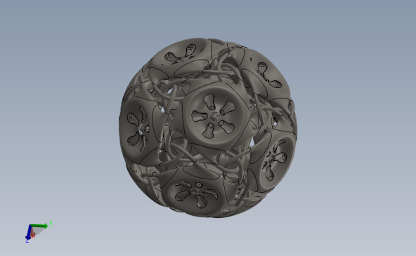 概念球设计 3D模型SolidWorks三维设计图
