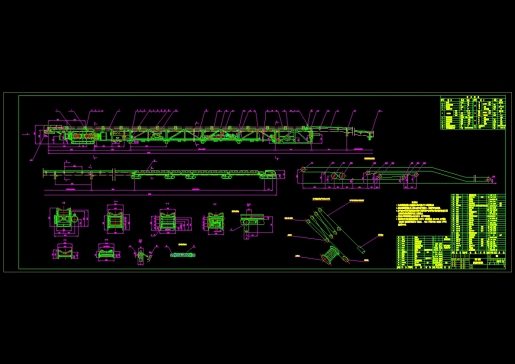 dsj-80可伸缩带式输送机总图