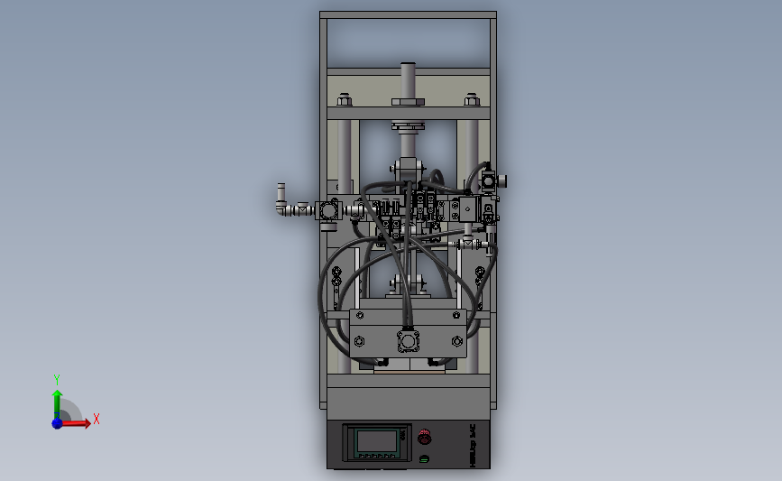 非标注塑机 3D模型SolidWorks三维设计图