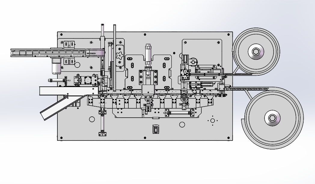 非标自动化铁扣组装机 3D模型SolidWorks三维设计图