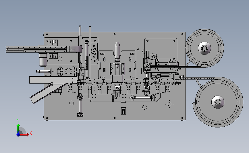 非标自动化铁扣组装机 3D模型SolidWorks三维设计图