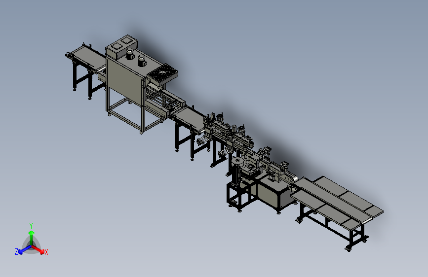 非标自动化设备输送线 3D模型SolidWorks三维设计图