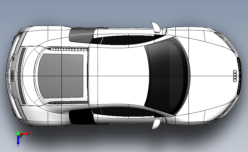 奥迪R8(Audi R8) 3D模型SolidWorks三维设计图