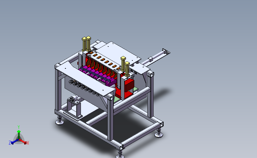 非标自动化清洗机 3D模型SolidWorks三维设计图