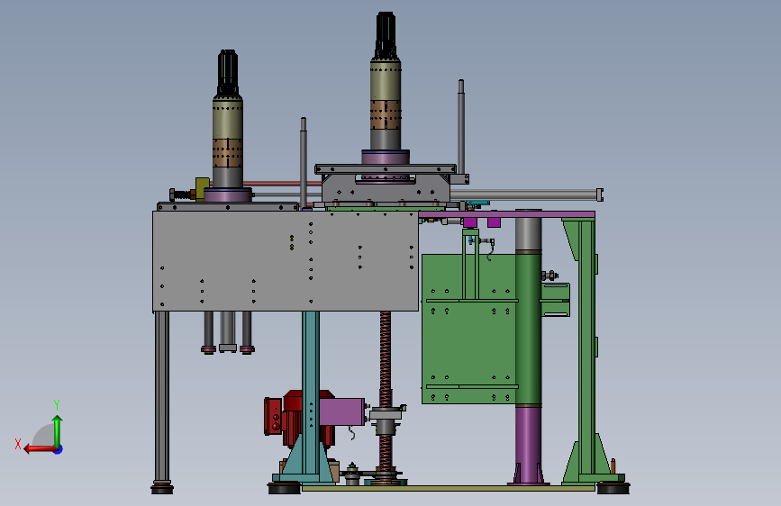 非标自动设备机架设计3D模型SolidWorks三维设计图