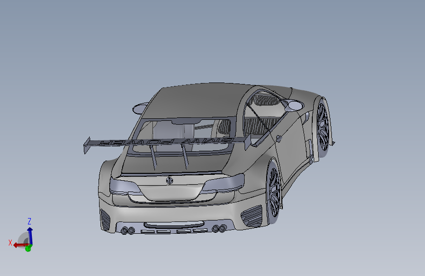 宝马（BMW） M3 GTR赛车 3D模型SolidWorks三维设计图