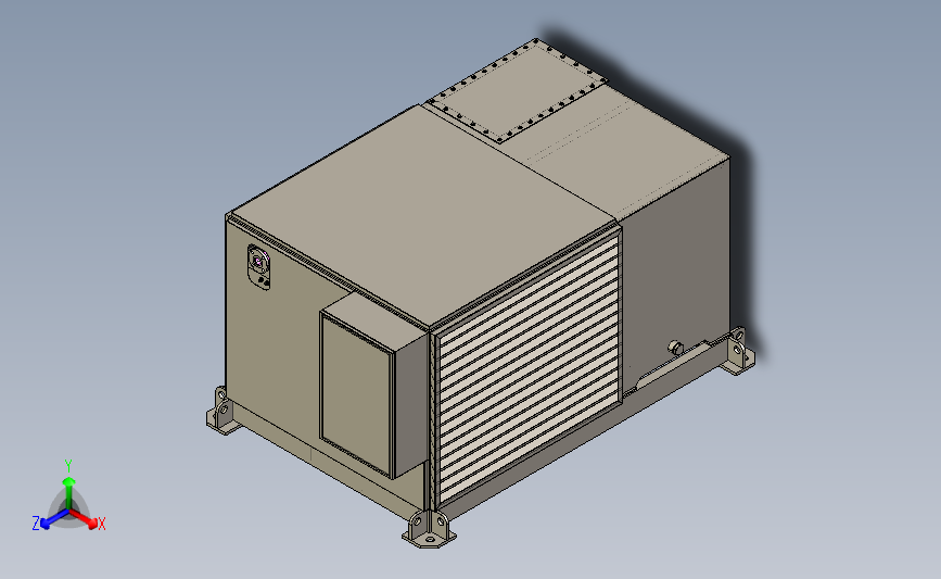 高大上液压站设计方案 3D模型SolidWorks三维设计图