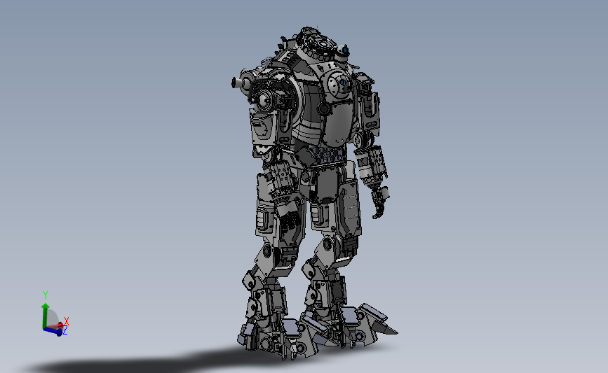 阿特拉斯机器人（SW设计） 3D模型SolidWorks三维设计图
