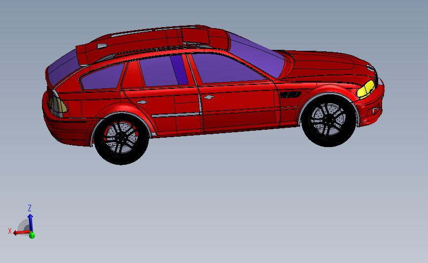 宝马E46 3D模型SolidWorks三维设计图