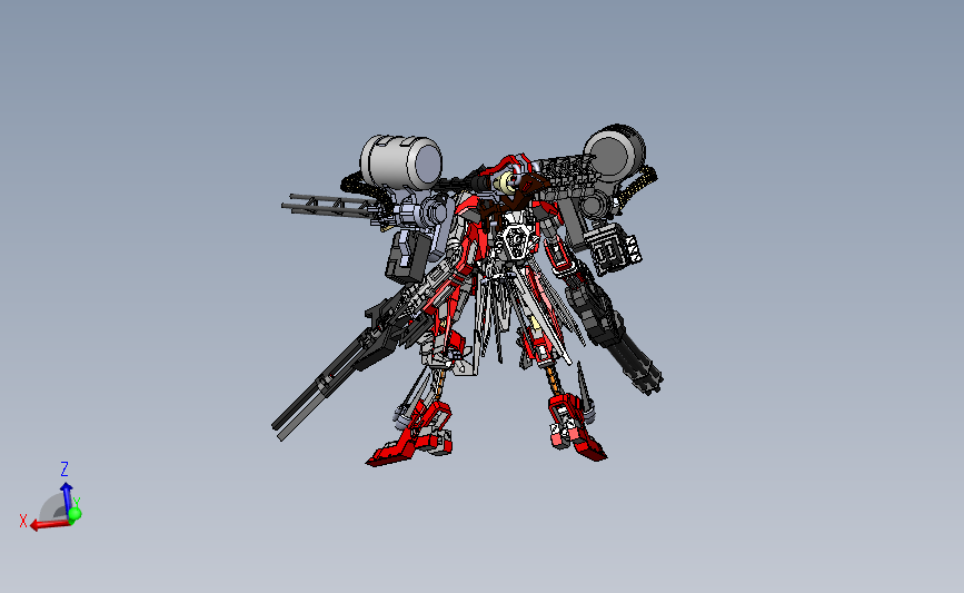 机器人高达 3D模型SolidWorks三维设计图