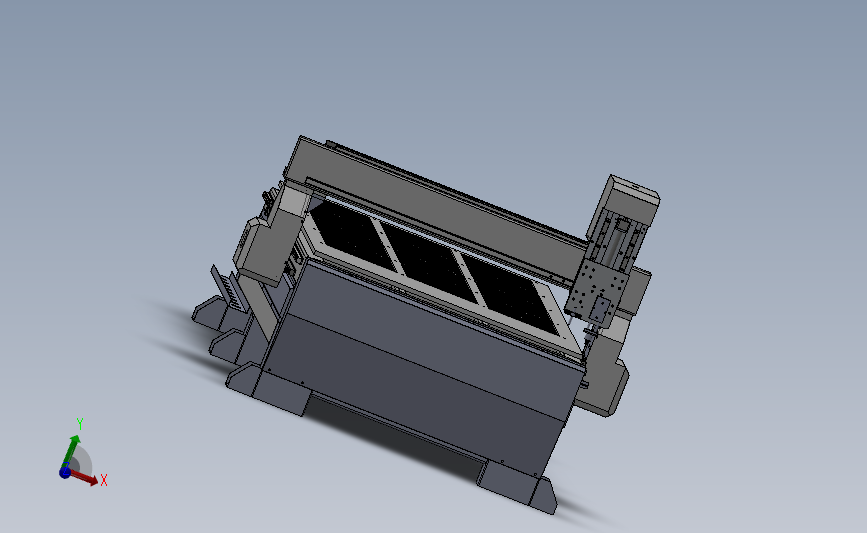 玻璃切割机（快速切割玻璃的机器） 3D模型SolidWorks三维设计图ZWCAD设计