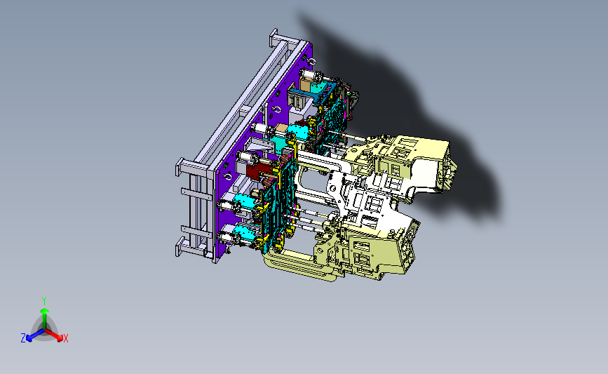 钣金冲孔机设备 3D模型SolidWorks三维设计图