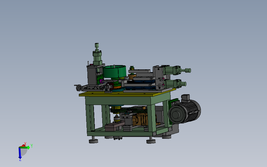 不锈钢扩口专机设备载3D模型SolidWorks三维设计图