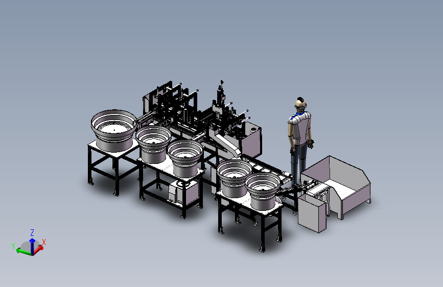 半导体行业一体机设备（上料、组装等自动化设备） 3D模型SolidWorks三维设计图