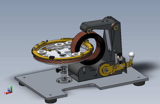 变压器线圈缠绕机 3D模型SolidWorks三维设计图