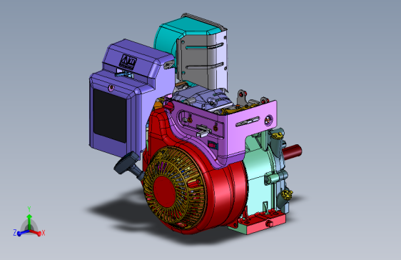 布里格斯和斯特拉顿发动机（SW设计） 3D模型SolidWorks三维设计图