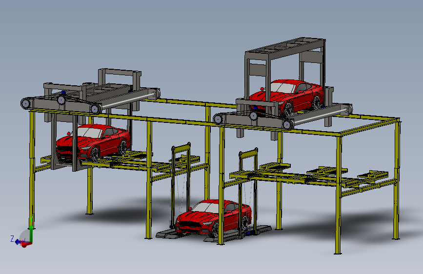 中间存取立体停车库设计1136651