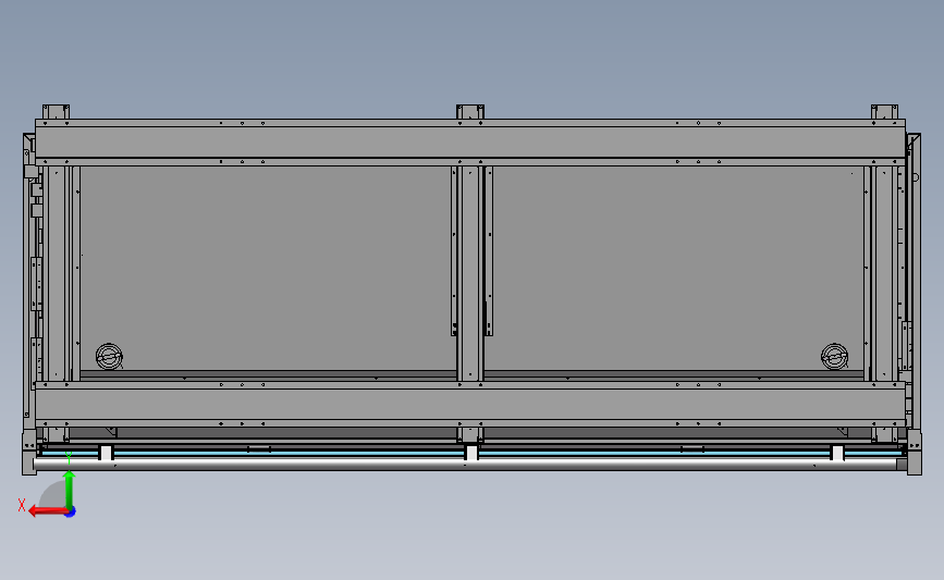 超市风幕柜 3D模型SolidWorks三维设计图