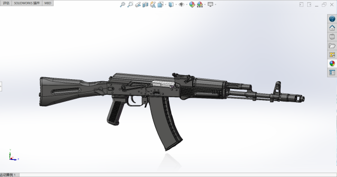 ak74m突击步枪模型