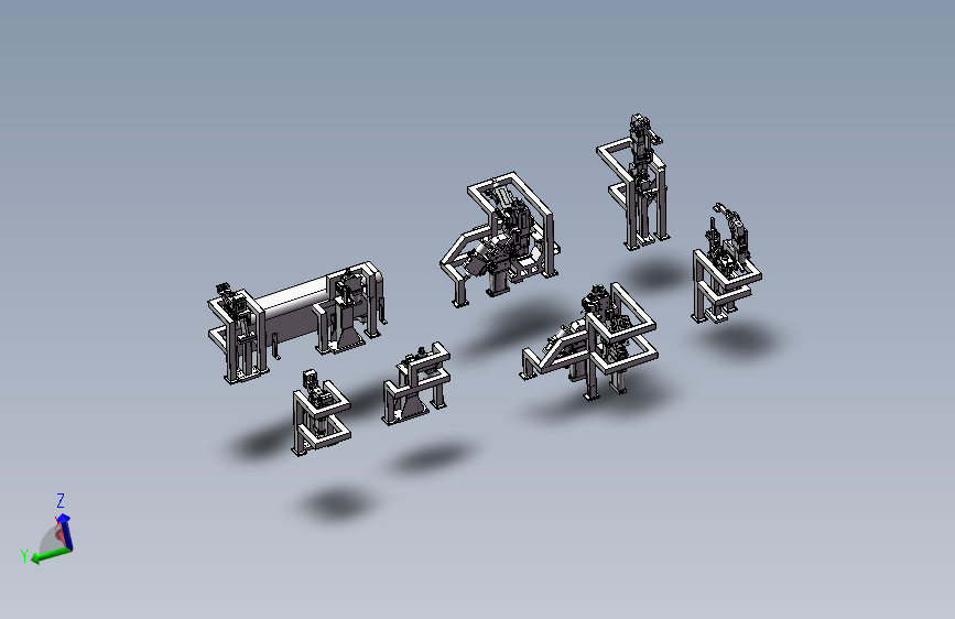 车身地板焊接夹具（SW设计） 3D模型SolidWorks三维设计图