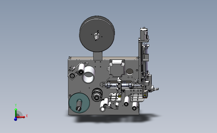 成熟量产型贴标机de贴标模组 3D模型SolidWorks三维设计图