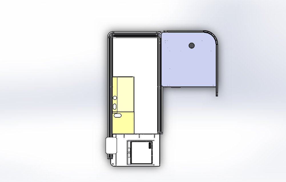 超市系列设备--收银台3 3D模型 3D模型SolidWorks三维设计图