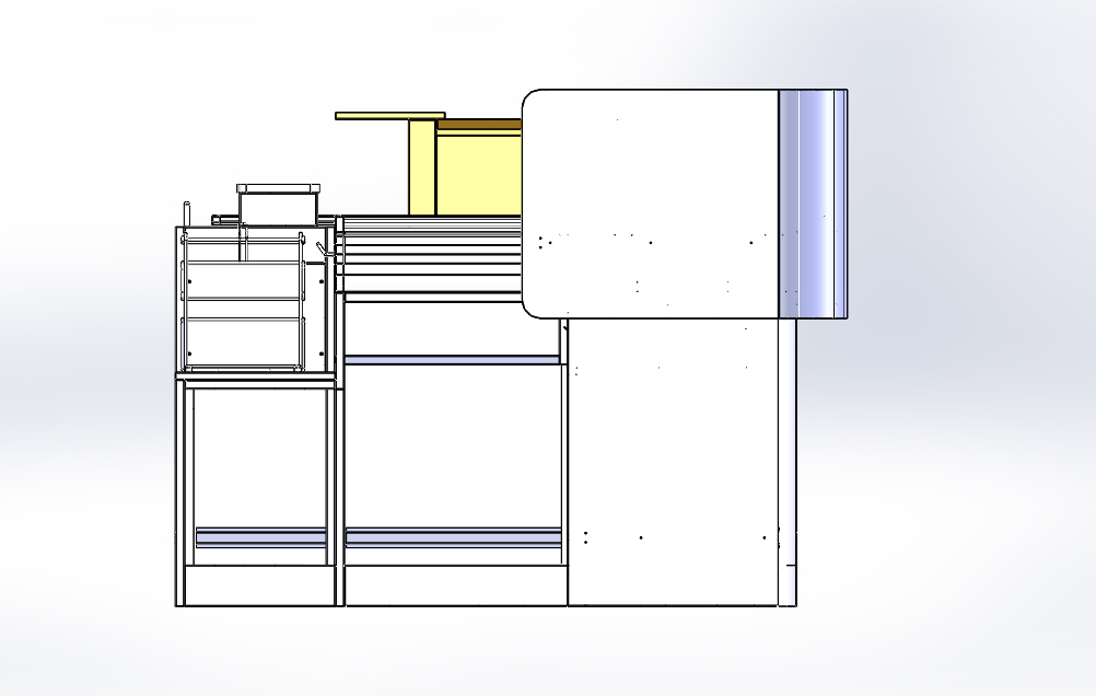 超市系列设备--收银台3 3D模型 3D模型SolidWorks三维设计图