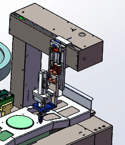 创维电视机壳打螺丝机、非标自动化锁螺丝机设备 3D模型SolidWorks三维设计图